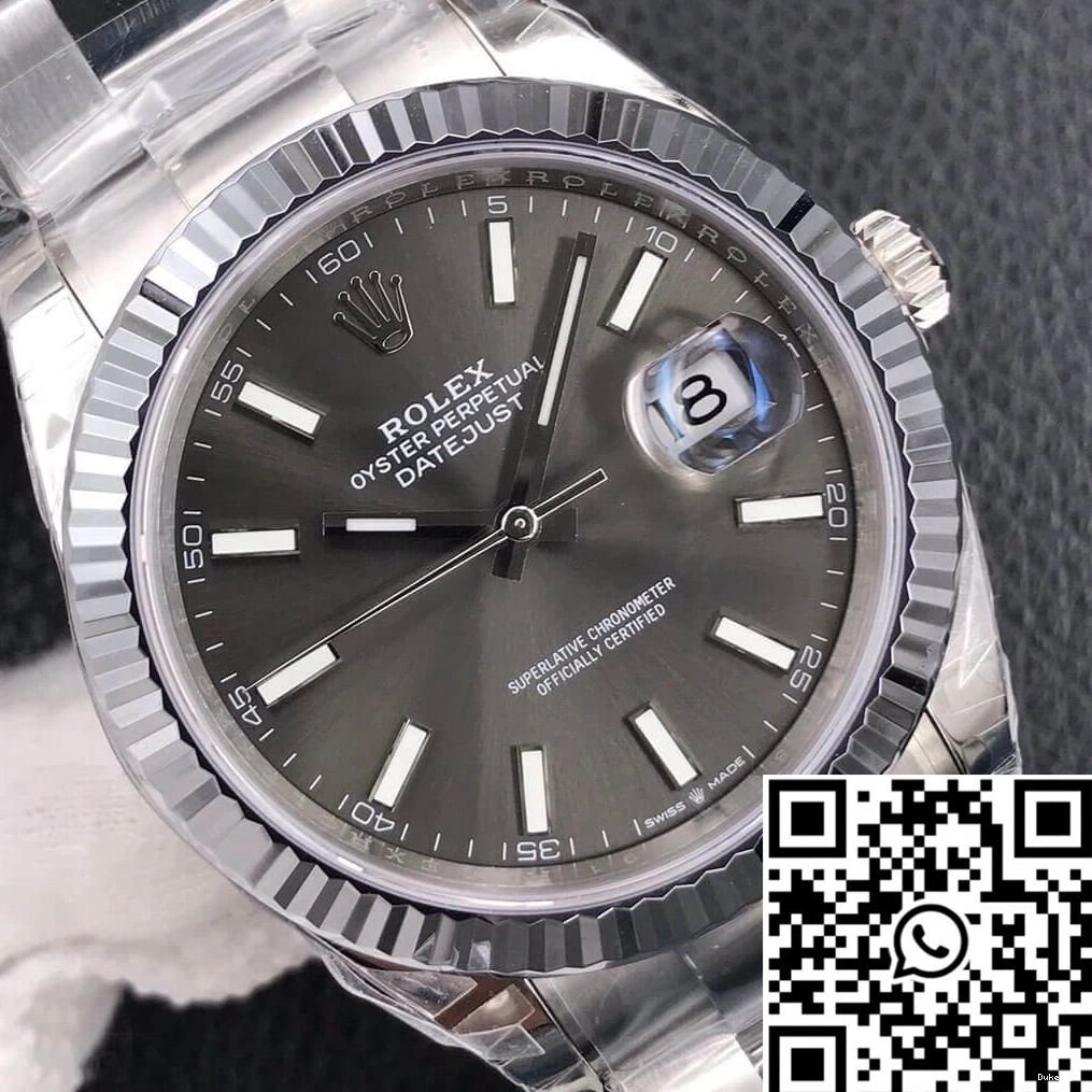 SmoothTexture 819 Rolex VS Dial M126334-0013 Grey Factory Datejust 0817